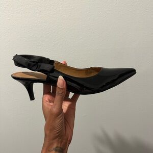 14th & Union Patent leather pointed toe black heels. Size 12